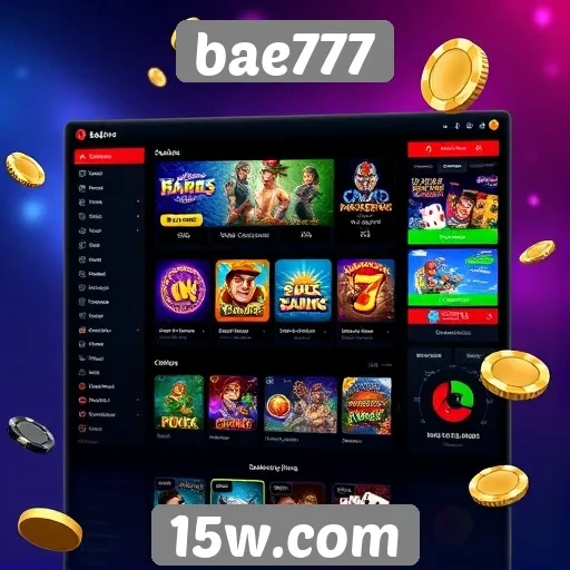 Análise da interface do site de jogos bae777