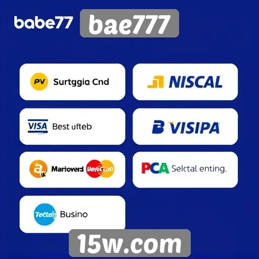 Métodos de pagamento aceitos no site bae777