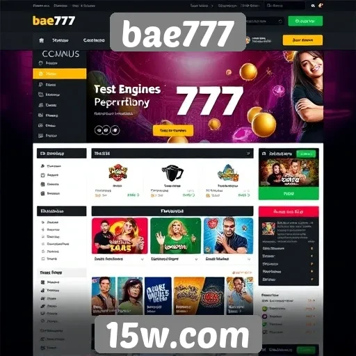 Interface do usuário no site bae777 e sua usabilidade